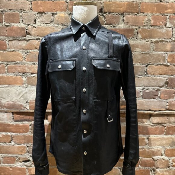 Rick Owens Other - Rick Owens "Babel" S/S 2019 Leather Shirt Jacket